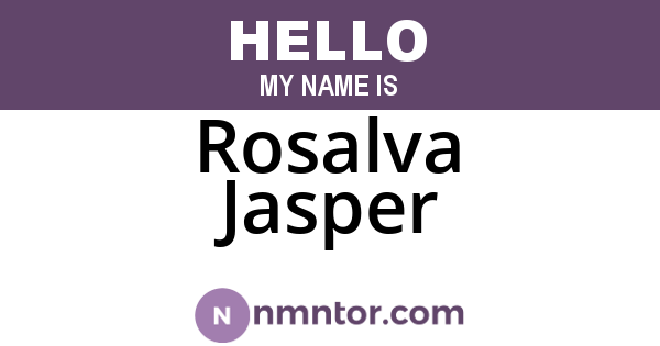 Rosalva Jasper