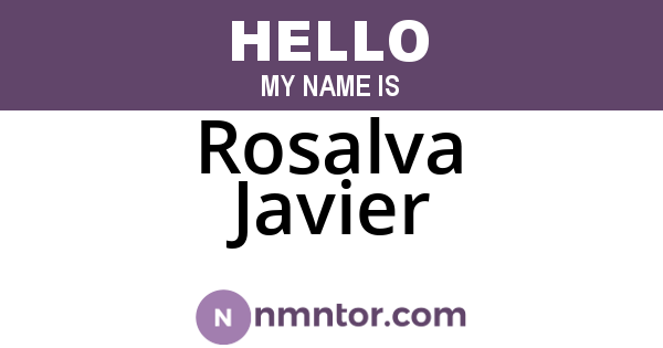 Rosalva Javier
