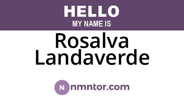 Rosalva Landaverde