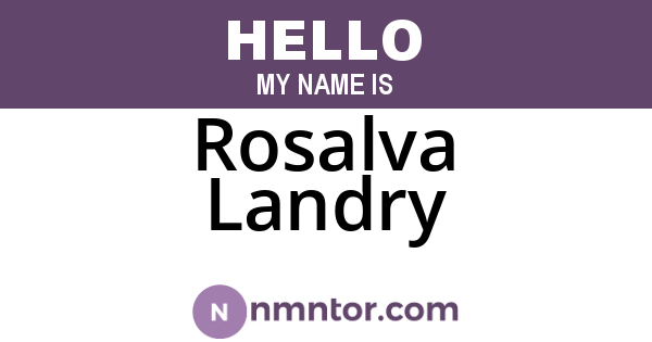 Rosalva Landry