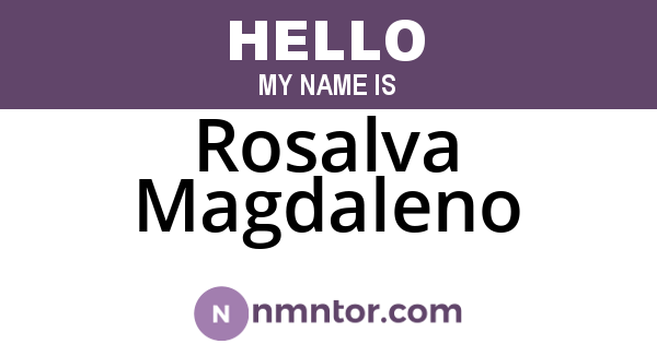 Rosalva Magdaleno
