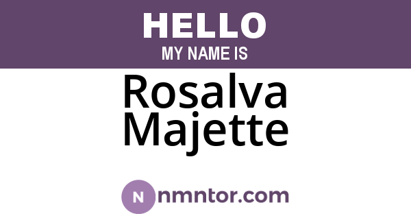 Rosalva Majette