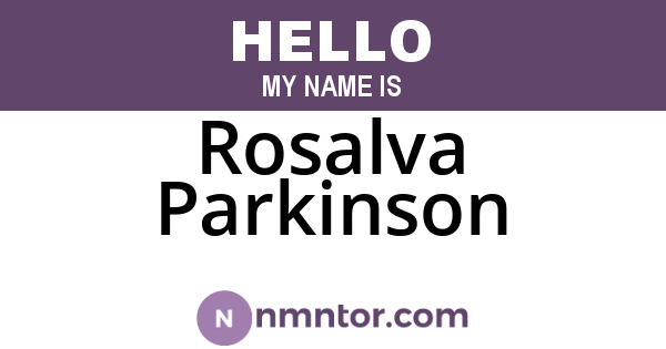 Rosalva Parkinson