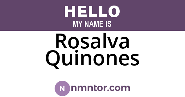 Rosalva Quinones