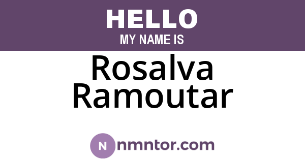 Rosalva Ramoutar