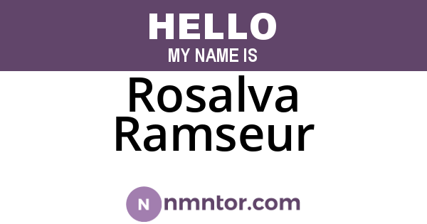 Rosalva Ramseur