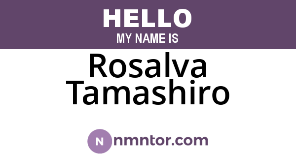 Rosalva Tamashiro