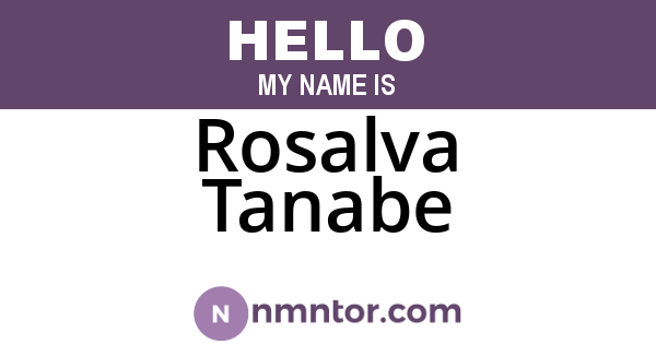 Rosalva Tanabe