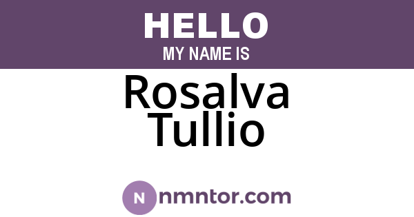 Rosalva Tullio