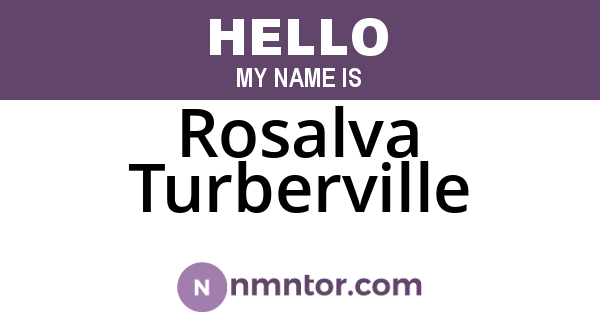 Rosalva Turberville