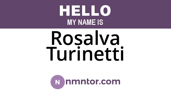 Rosalva Turinetti