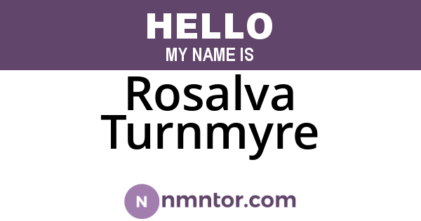 Rosalva Turnmyre