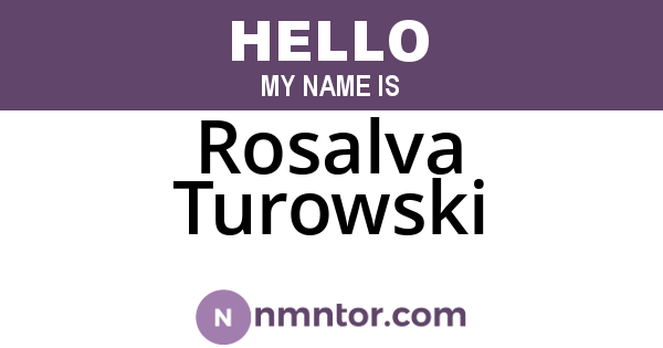 Rosalva Turowski