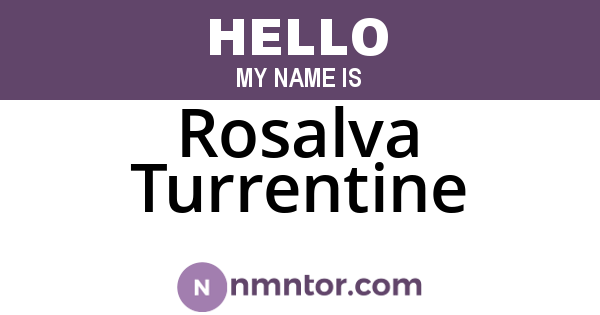 Rosalva Turrentine