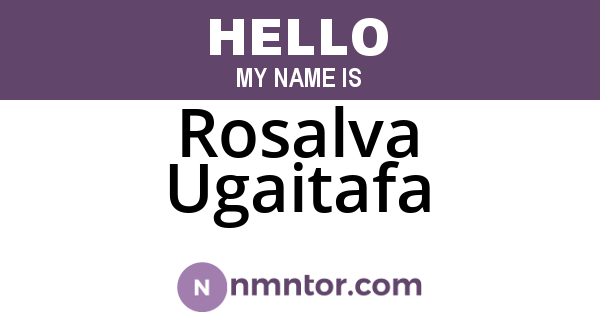 Rosalva Ugaitafa