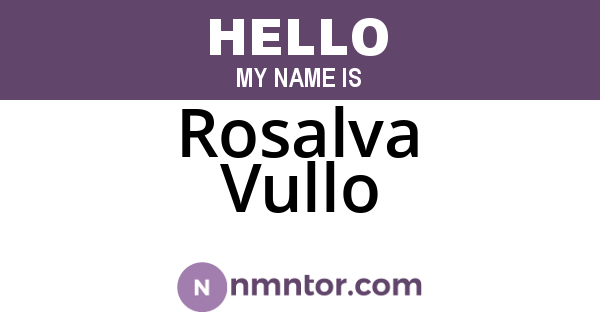 Rosalva Vullo