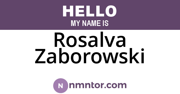 Rosalva Zaborowski