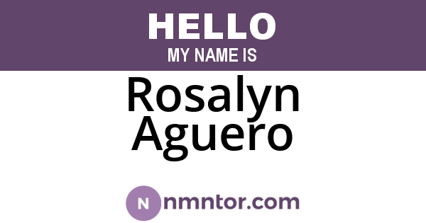 Rosalyn Aguero