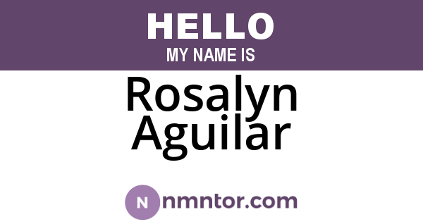 Rosalyn Aguilar