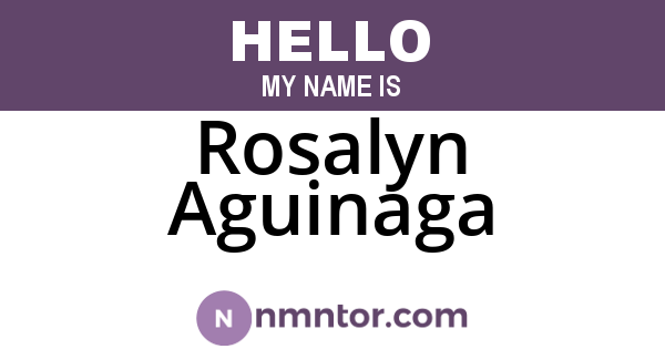 Rosalyn Aguinaga
