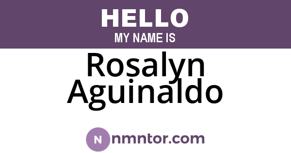 Rosalyn Aguinaldo