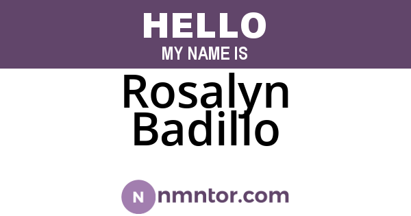 Rosalyn Badillo