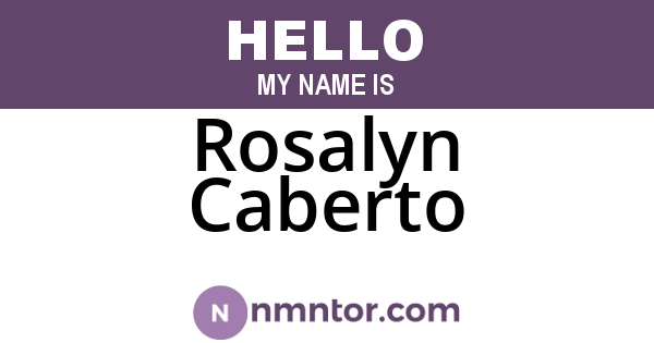 Rosalyn Caberto