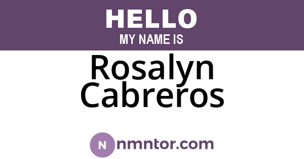 Rosalyn Cabreros