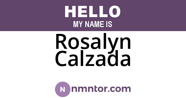 Rosalyn Calzada