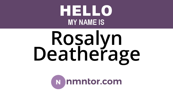 Rosalyn Deatherage