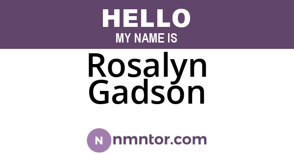 Rosalyn Gadson