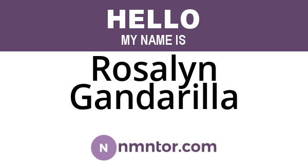 Rosalyn Gandarilla