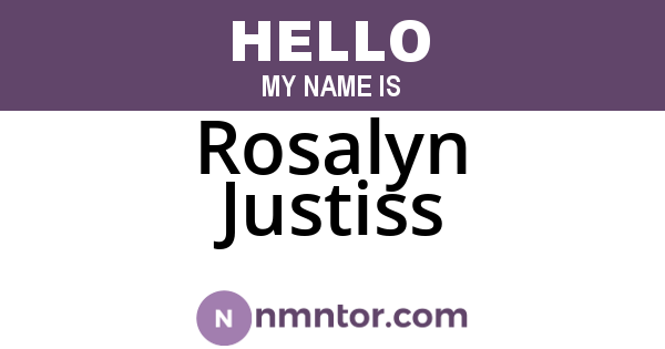 Rosalyn Justiss