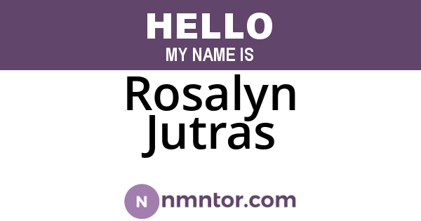Rosalyn Jutras