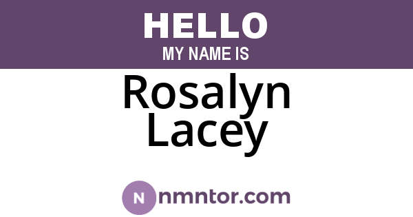 Rosalyn Lacey