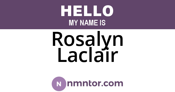 Rosalyn Laclair
