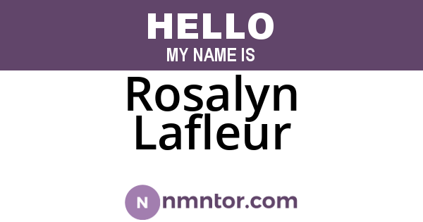 Rosalyn Lafleur