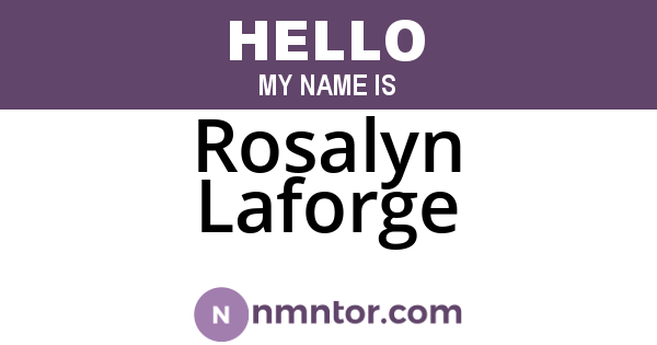 Rosalyn Laforge