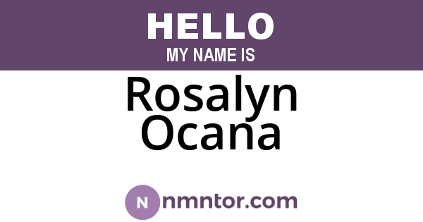 Rosalyn Ocana