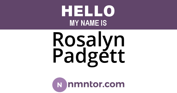 Rosalyn Padgett