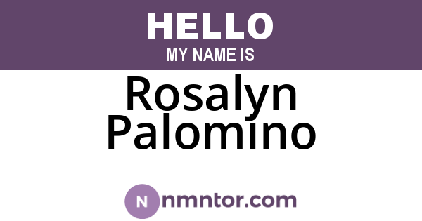 Rosalyn Palomino