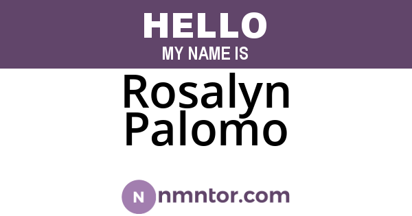 Rosalyn Palomo