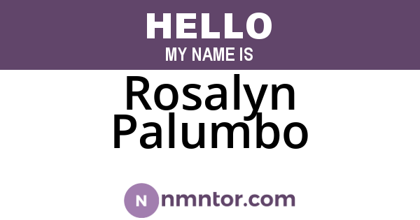 Rosalyn Palumbo