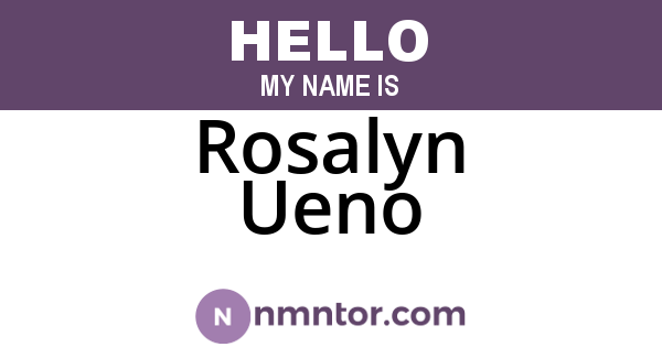 Rosalyn Ueno