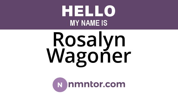 Rosalyn Wagoner