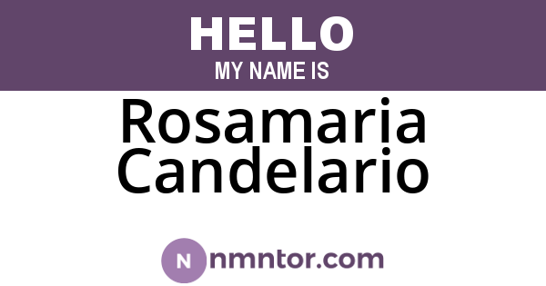 Rosamaria Candelario