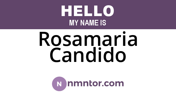 Rosamaria Candido