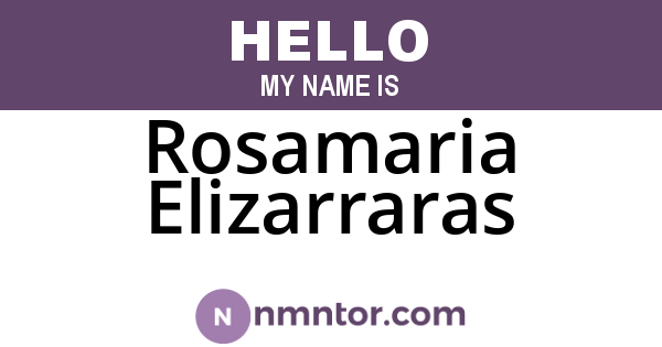 Rosamaria Elizarraras
