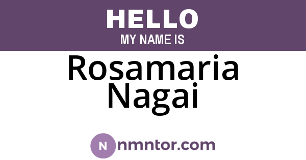Rosamaria Nagai
