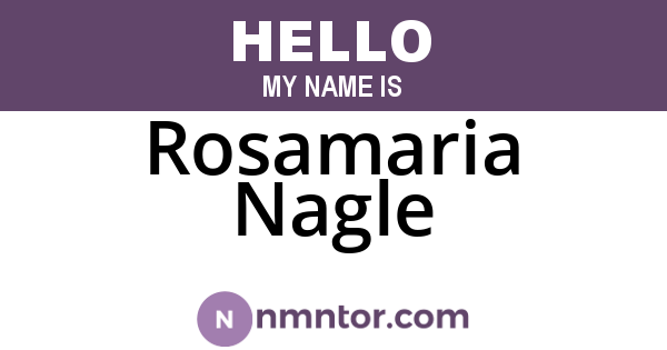 Rosamaria Nagle